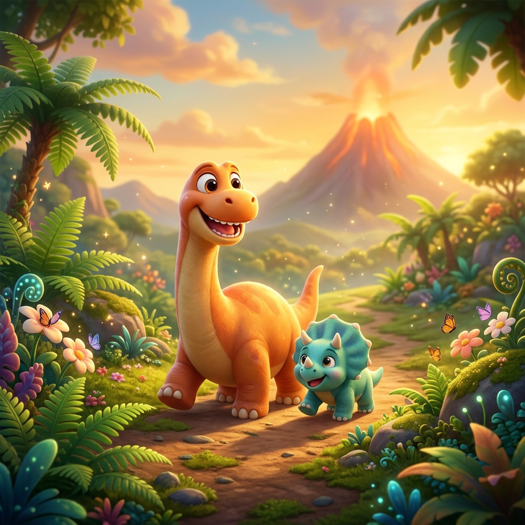 Dinosaur Time Travel — illustration