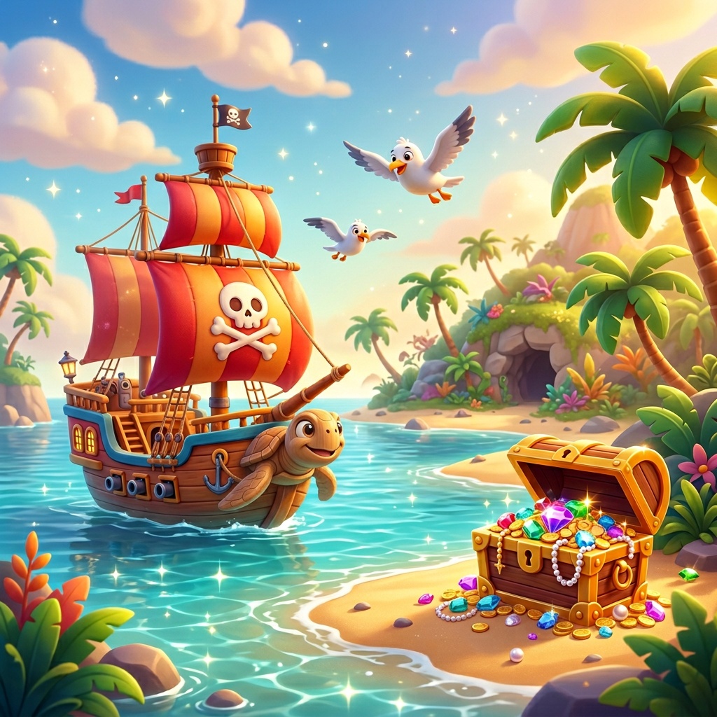 Pirate Treasure Hunt — illustration